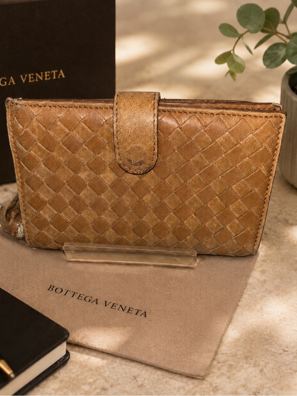 Bottega Veneta Brown Intrecciato Leather Wallet Purse - Picture 7 of 9